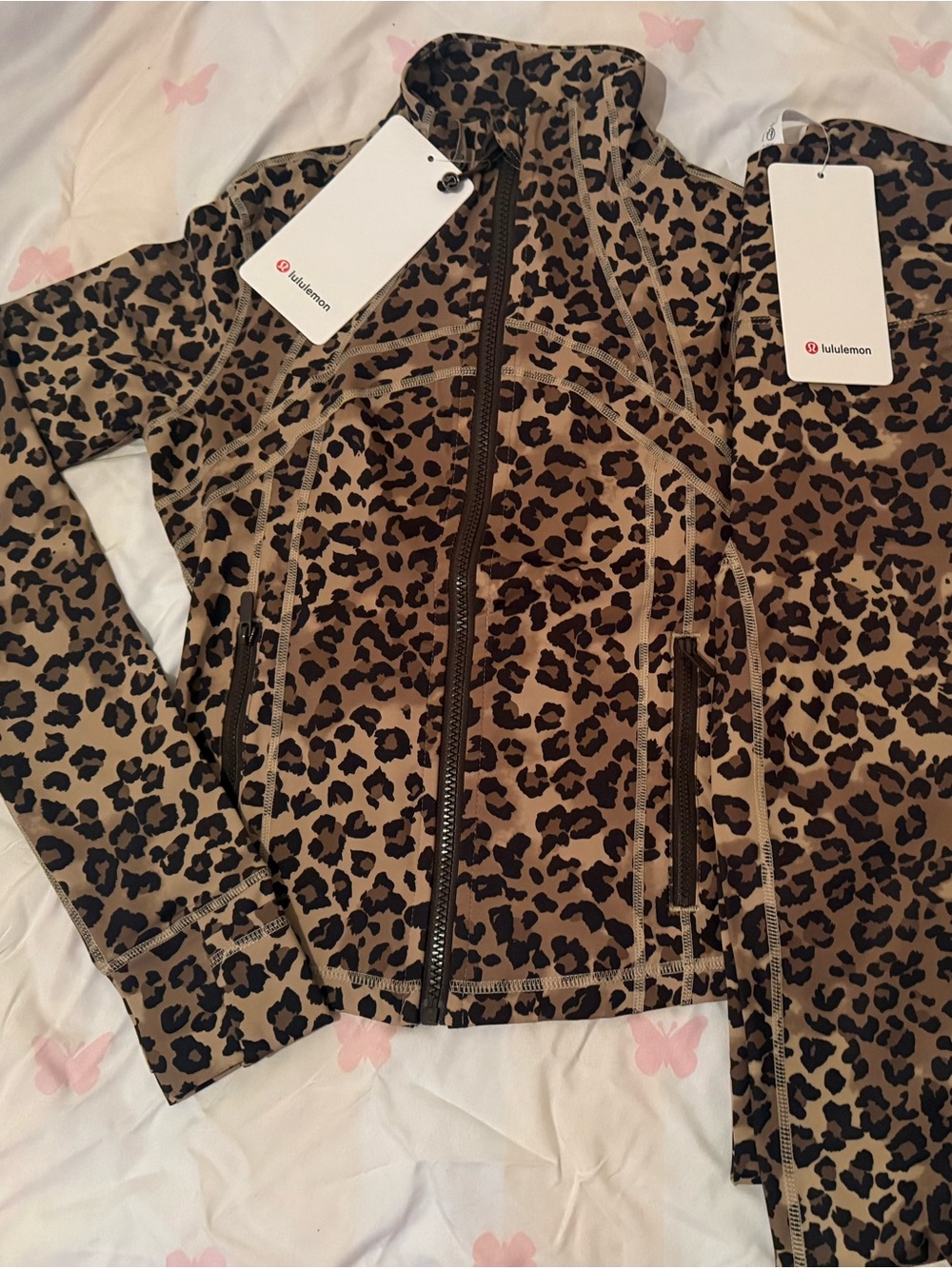 lululemon athletica Leopard-Print Zip Jacket - Brown & Black